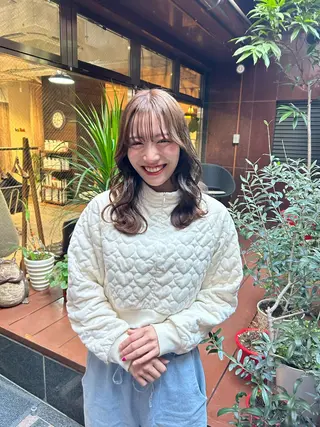 ミディアム 🔴CURIO キュリオ/南船場🔴のヘアスタイル