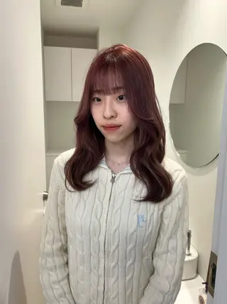 セミロング 👒透明感カラー yui👒のヘアスタイル