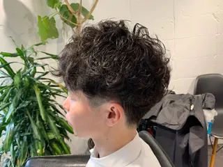 ショート メンズパーマ shell 宮下のヘアスタイル