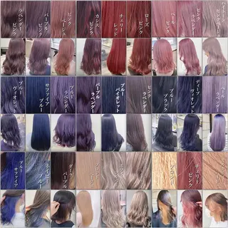 ロング カラー ヘアアレンジ ダブルカラー 韓国ヘアKYONのヘアスタイル