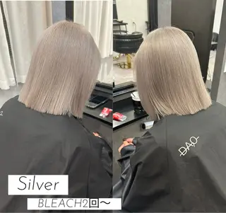 カラー DAO所属・anju/大阪/ ハイトーン/心斎橋のヘアスタイル