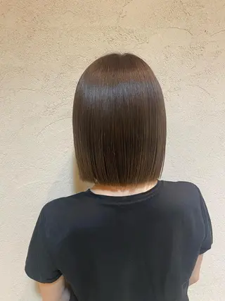 ミディアム カラー 竹添 有梨沙のヘアスタイル