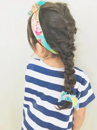 ヘアアレンジ ママ美容師 ＊ヒマワリのヘアスタイル