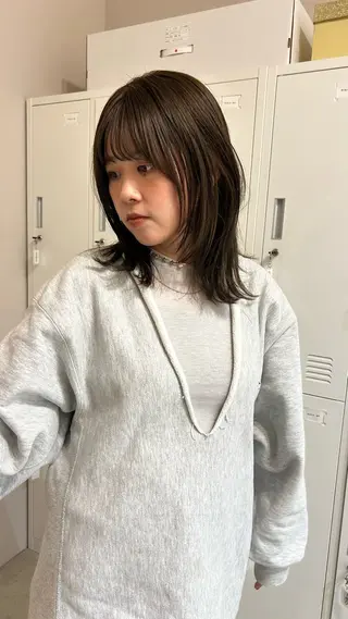 ミディアム レイヤー・ボブカット ／もえまる🌻のヘアスタイル