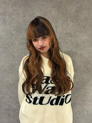 ロング カラー RURI韓国ボブ 🇰🇷タッセルボブのヘアスタイル