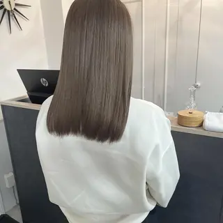 セミロング ベージュ＊Spica 【ミルクティー】のヘアスタイル