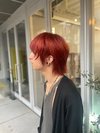 ミディアム カラー メンズ SHO 👻原宿 /艶カラーのヘアスタイル