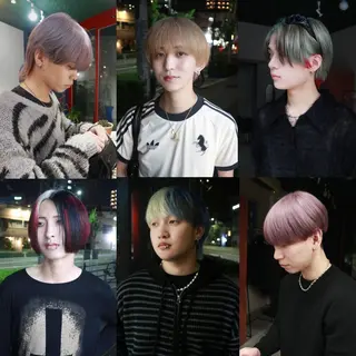 ショート カラー ハイトーン/メンズ/ デザイン/梅田/ミユのヘアスタイル