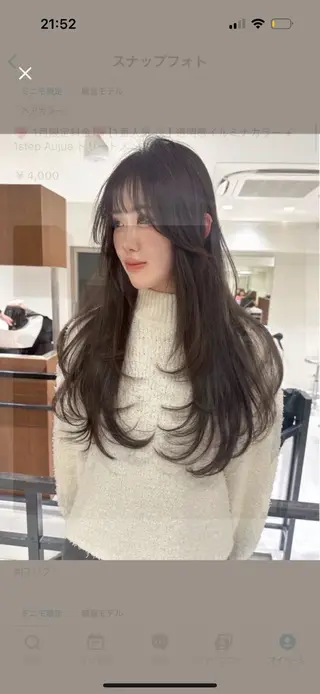 ロング 🎀 うる艶透明感 カラー / 錦糸町のヘアスタイル