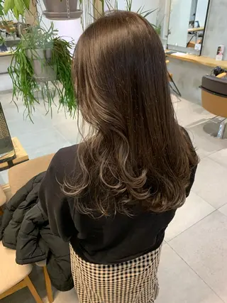 ロング カラー REINA☁️透明感 カラー/ぷつっと♡のヘアスタイル