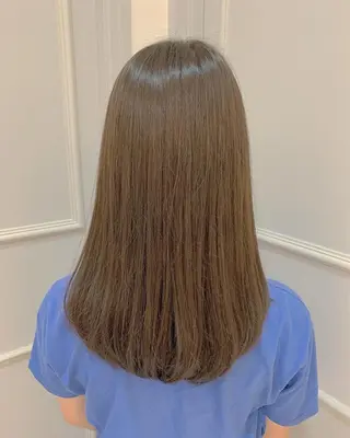 ミディアム 髪質改善/shuki 韓国/代表取締役のヘアスタイル