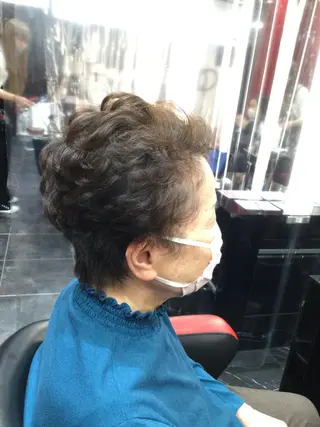 ショート パーマ Annon プライベートサロンのヘアスタイル