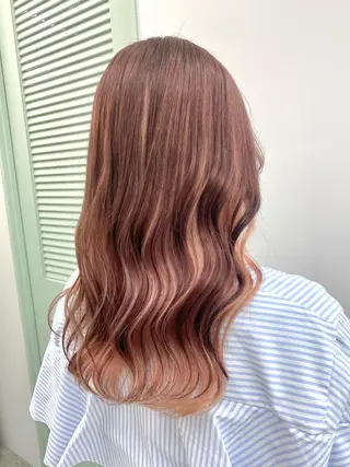 ロング カラー ヘアアレンジ 💫お呼ばれヘア💫 men's✨ともえ✨のヘアスタイル