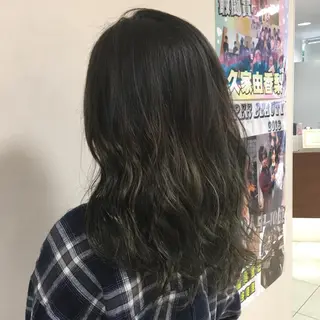 セミロング カラー ヘアアレンジ 【Sweep】おじま のぞみのヘアスタイル