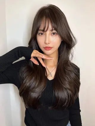 ロング 🇨🇳ワンホンヘア 下田鉄也のヘアスタイル