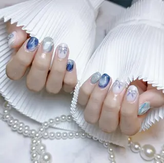 ネイル RAFFINE haru🦋🩵のネイルデザイン