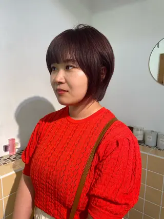 ショート カラー sakura🌸 レイヤー/韓国ヘアのヘアスタイル