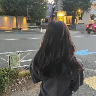 ロング カラー PULSE yokohama所属・横浜駅/韓国レイヤー カット/髪質改善のヘアスタイル