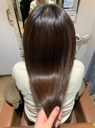 ロング 👑毛流れ、艶髪◉ 縮毛矯正錦糸町ヒガシのヘアスタイル