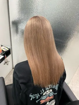 セミロング カラー 艶髪ブリーチカラー /府中/Mizukiのヘアスタイル