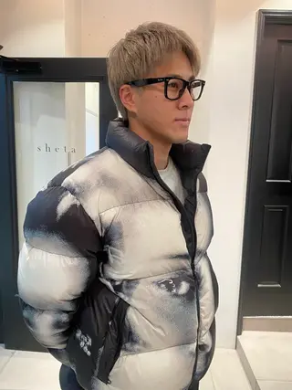 カラー メンズ riria/ボブ /ブラウンカラー🎀のヘアスタイル