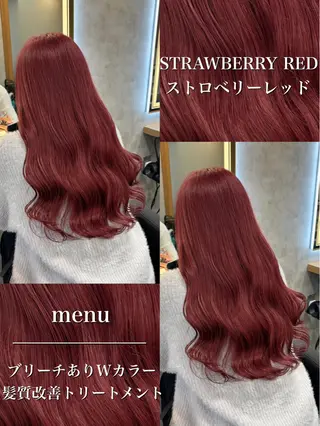 ロング カラー パーマ ヘアアレンジ 透明感ブリーチカラー 🌈TOMOHIROのヘアスタイル