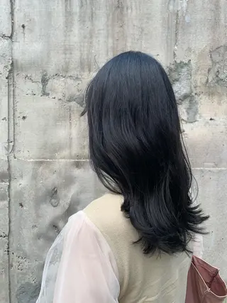 セミロング カラー 韓国🇰🇷髪質改善 Chisaki치사키のヘアスタイル