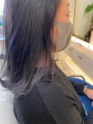 ミディアム sea's所属・ヒラカホ/矢場町/ ブリーチ/似合わせのヘアスタイル