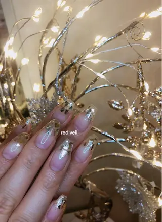 セミロング ネイル 長さ出し専門 nynaのネイルデザイン