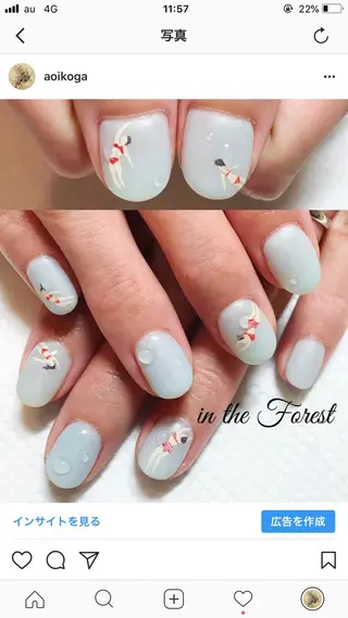 ネイル in the Forest所属・コガ アオイのネイルデザイン