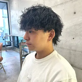 ショート パーマ メンズ LOMARLIE YUSUKE🫧のヘアスタイル