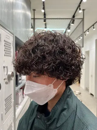 ミディアム カラー パーマ ヘアアレンジ メンズ fifth 黒木のヘアスタイル