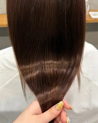 セミロング 小島 咲音/艶カラー /酸性ストレートのヘアスタイル