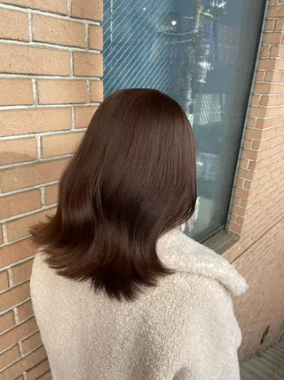 ミディアム カラー ボブヘアカット Rikapi❤️のヘアスタイル