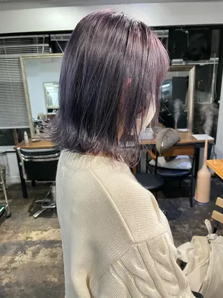 ミディアム カラー メンズパーマ メンズ特化ryoのヘアスタイル