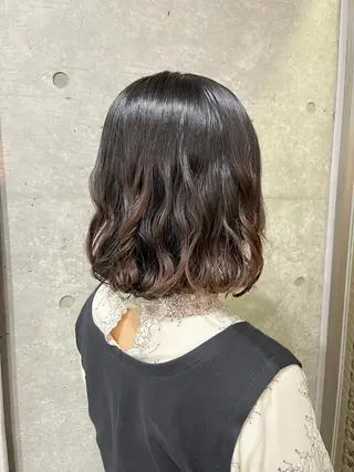 ショート パーマ ロングパーマ木村 ボブパーマのヘアスタイル