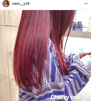 ロング カラー 🩷🤍 NAMI🤍🩷のヘアスタイル