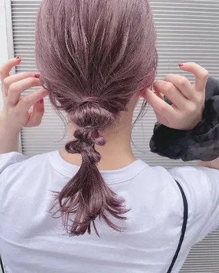 ミディアム カラー ヘアアレンジ 透明感/レイヤー 🇰🇷tomonaのヘアスタイル