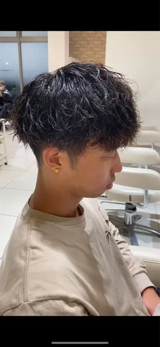 パーマ メンズ メンズパーマ特化 福岡正真のヘアスタイル