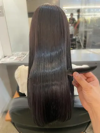 セミロング 銀座⚜️【脱白髪染め 美髪矯正】トグチのヘアスタイル