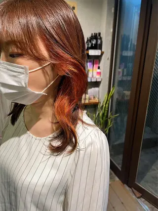 ミディアム カラー 透明感カラー / risako🫧のヘアスタイル