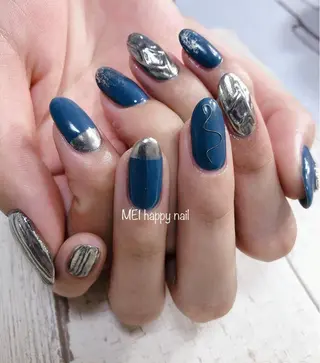 ネイル 北浦和 自爪育成ケアのネイルデザイン