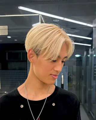 ショート カラー パーマ メンズ 森龍馬 メンズ専門美容師のヘアスタイル