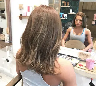 セミロング カラー メンズ指名多数!! SiLO 田島のヘアスタイル