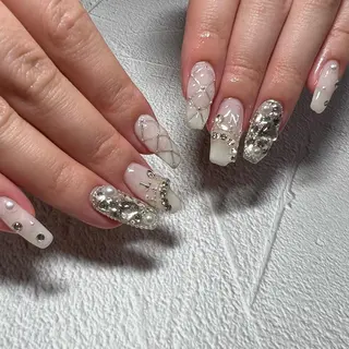 ロング ネイル nail salon émuのネイルデザイン