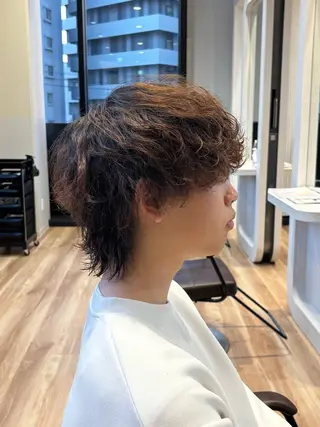 ミディアム パーマ メンズ STYLE エキシティ店所属・【似合わせパーマ】 STYLE 杉原　魁のヘアスタイル