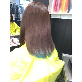 セミロング カラー 韓国カラー/エクステ carryのヘアスタイル