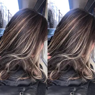 ミディアム カラー JILBLAN京都 ショート/ハイライトのヘアスタイル