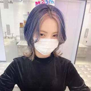カラー 💥ウルフカット デザインあんな💥のヘアスタイル