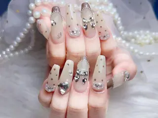 ネイル 🐳彩羽チップ 長さだし専門🐳のネイルデザイン